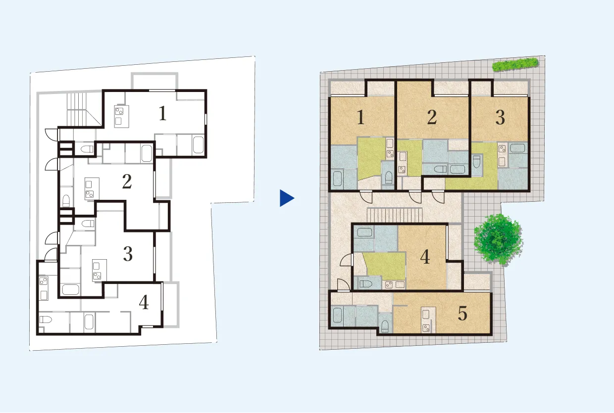 自由設計で土地を有効活用